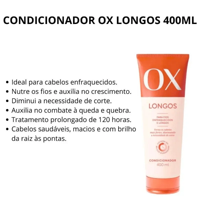 Condicionador OX Longos 400ml