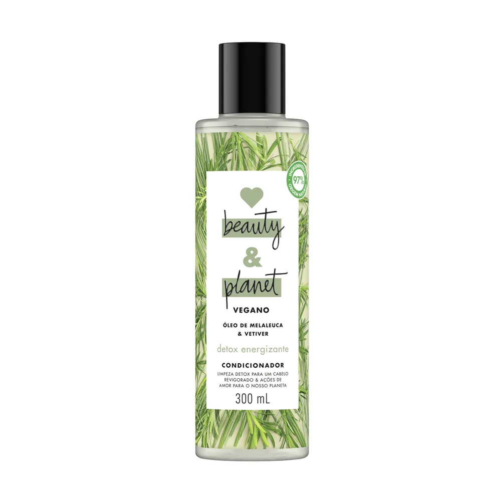 Condicionador Love Beauty & Planet Detox Energizante Vegano 300ml