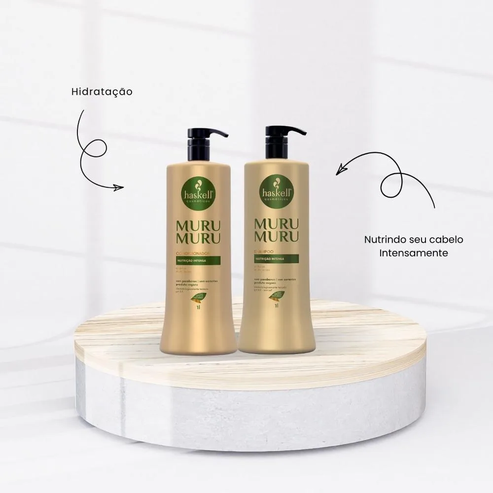 Haskell Muru Muru - Kit Shampoo e Condicionador - 1000ml
