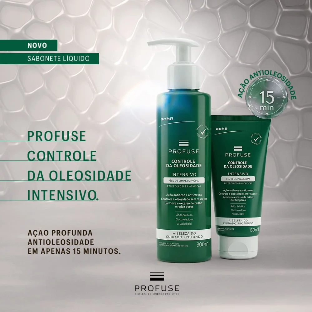 Gel De Limpeza Facial Profuse Controle Da Oleosidade Intensivo 300ml