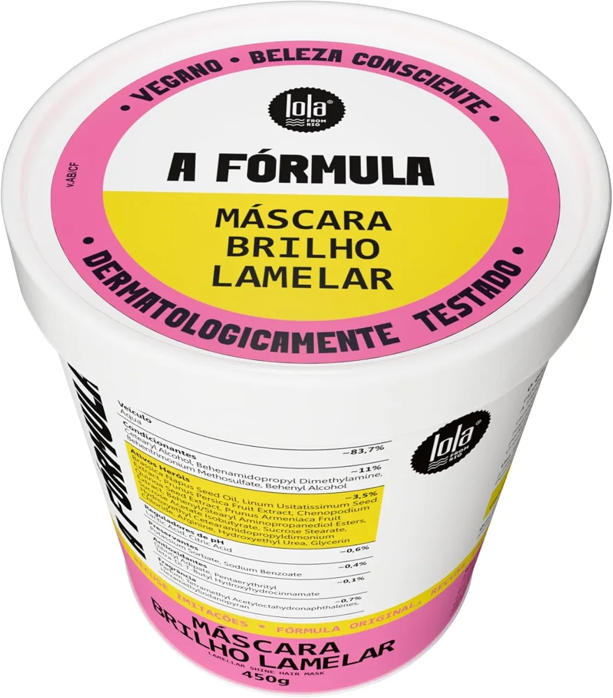 Máscara Capilar Lola From Rio A Fórmula Brilho Lamelar 450g