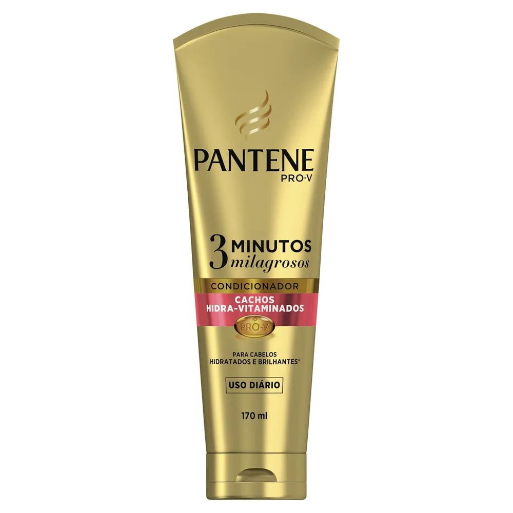 Condicionador Pantene Pro-V 3 Minutos Milagrosos Cachos Hidra-Vitaminados 170ml