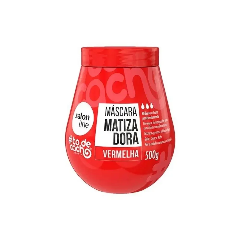 Máscara Capilar Salon Line #todecacho Maionese Matizadora Vermelha 500g
