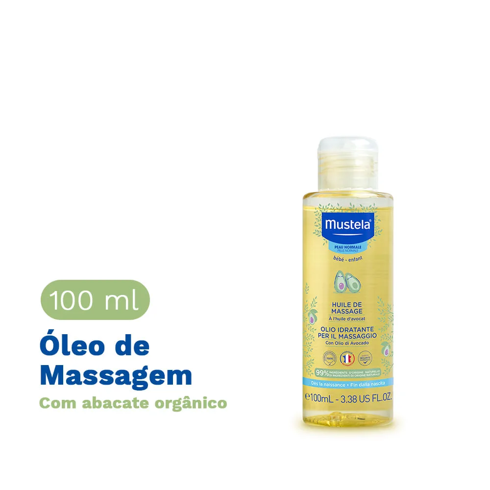 Óleo de Massagem Mustela Infantil Hidratante Calmante 100ml