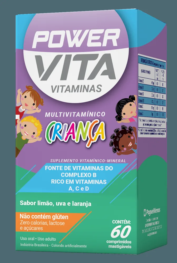 Vitamina Power Vita Kids 60 Drágeas