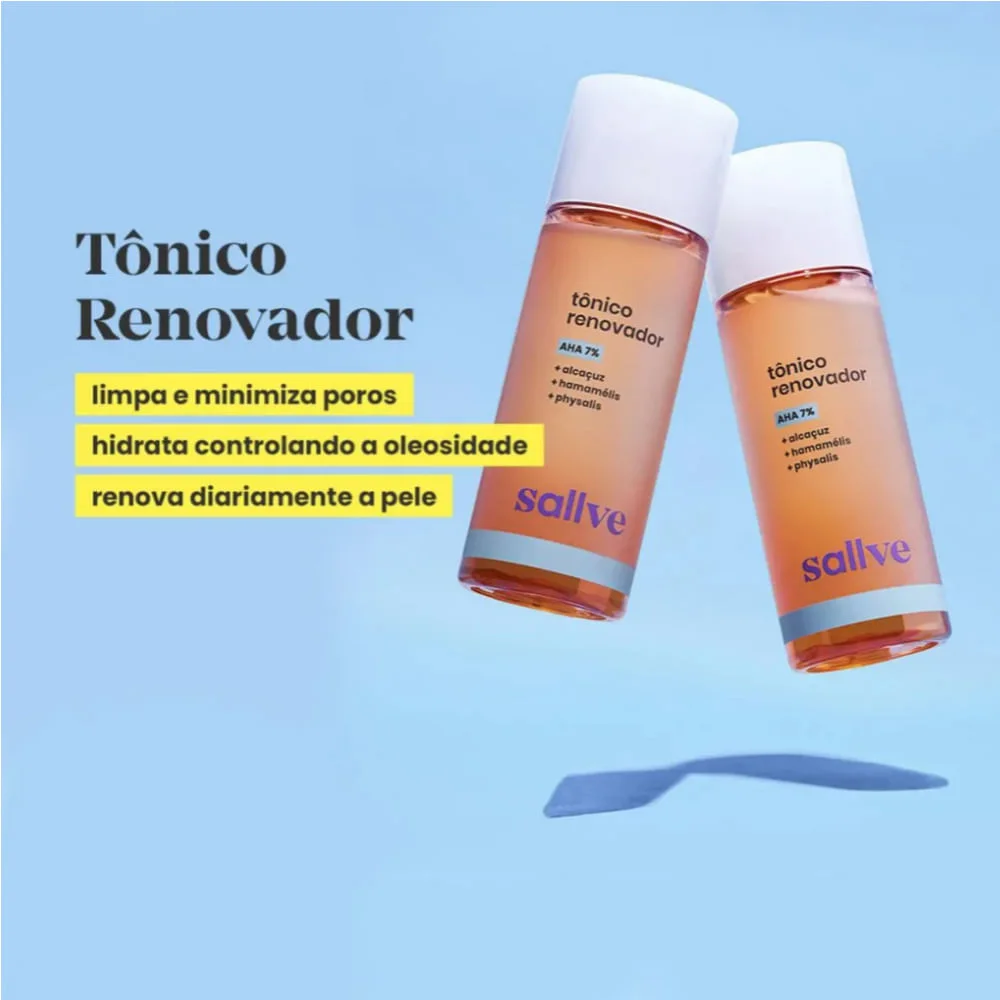 Tônico Facial Sallve Renovador AHA 4% 120ml
