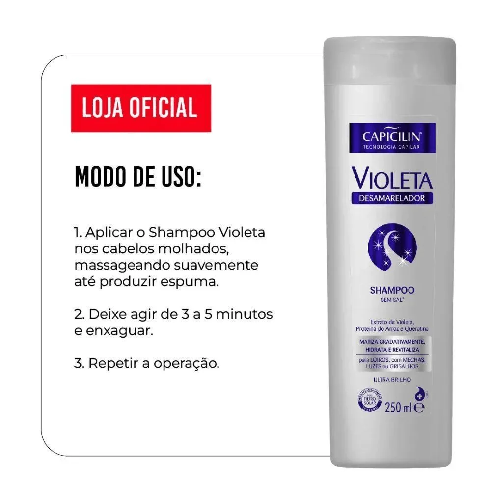 Cond Capicilin Violeta Sem Sal 250ml