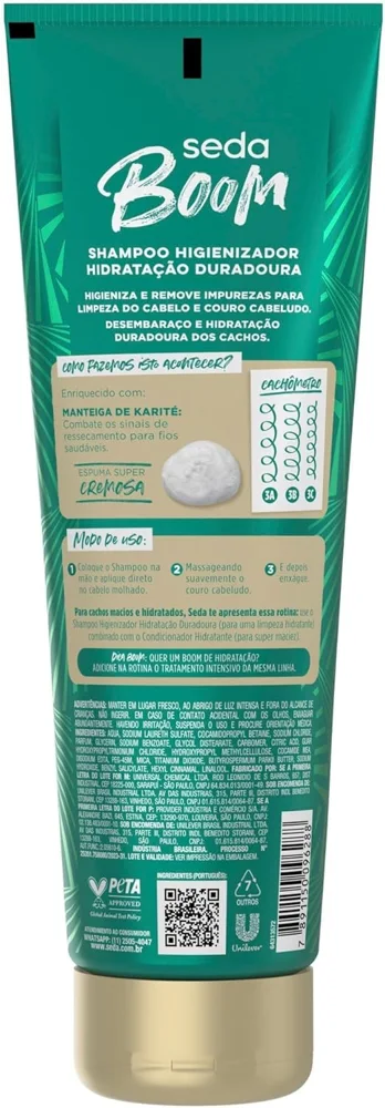 Shampoo Seda Boom Hidratação Ultradesembaraço 250ml