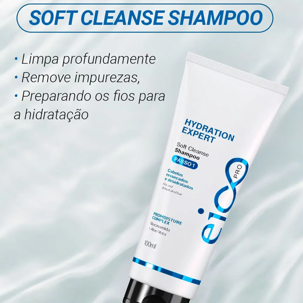 Kit Eico Pro Hydration System - Shampoo 100ml + Cond. 100ml + Mas. Líquida 100ml + Protetor térmico 100ml