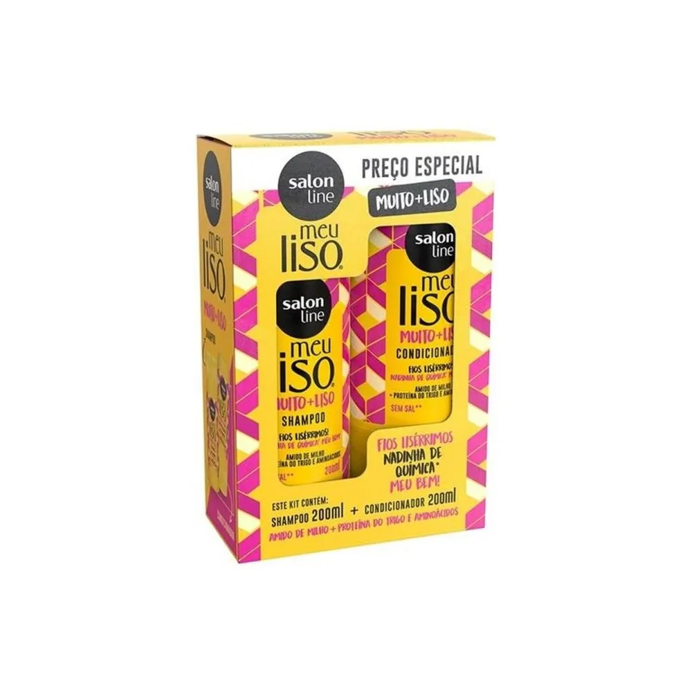 Kit Sh+cond Salon Line meu liso Mui