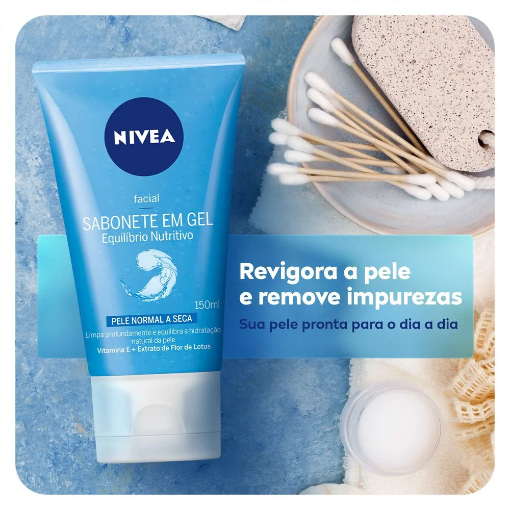 Sabonete Líquido Nivea Equilíbrio Protetor Gel Facial 150ml
