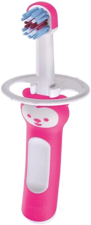 Escova Dental Infantil MAM Baby's Brush +6 meses Rosa 1 Unidade