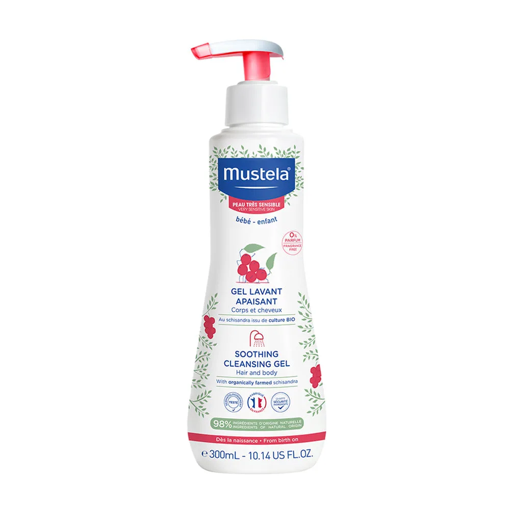 Gel Lavante Mustela Bebê Calmante Pele Muito Sensível 300ml