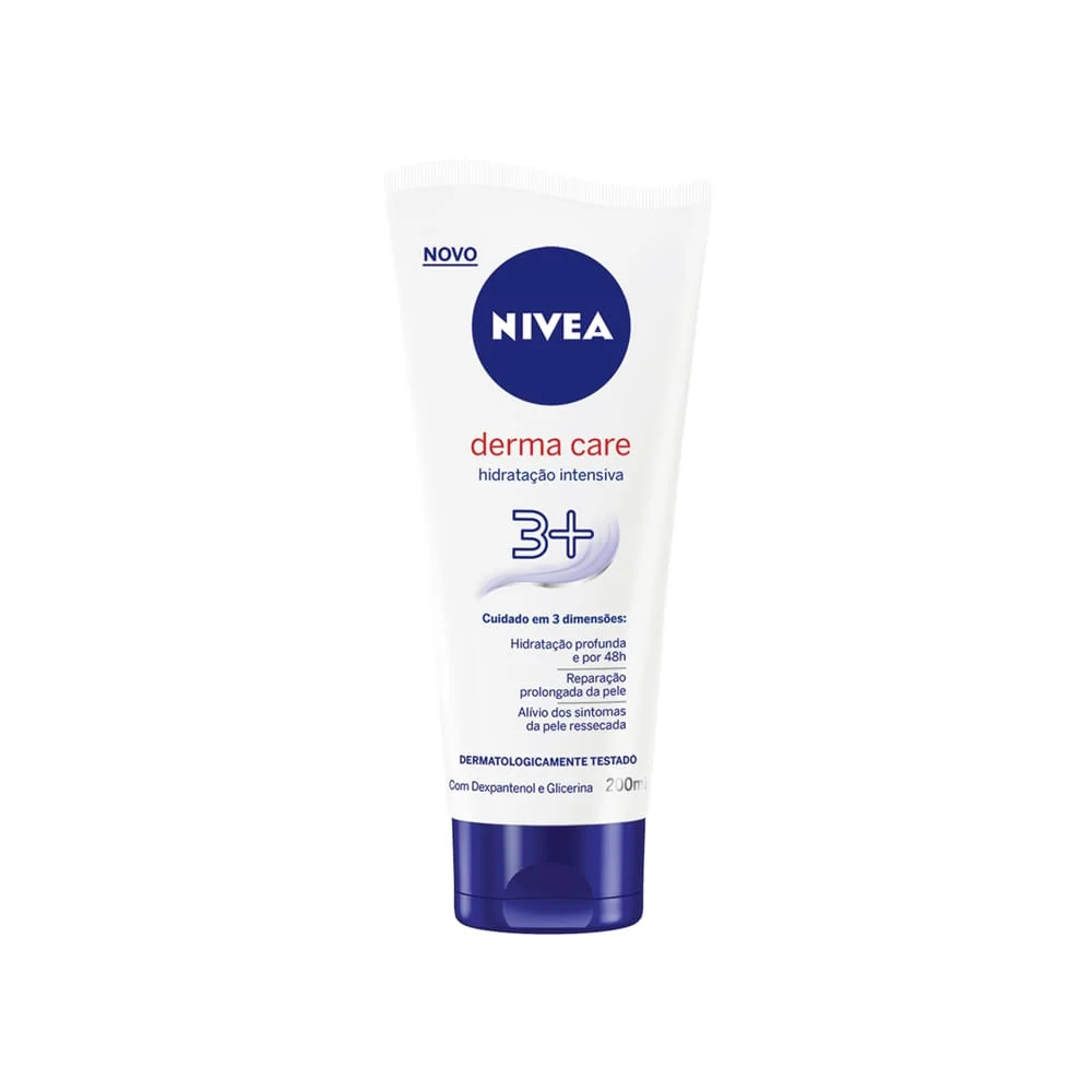 Loção Corporal Nivea Derma Care Hidratação Intensiva 3+ 200ml