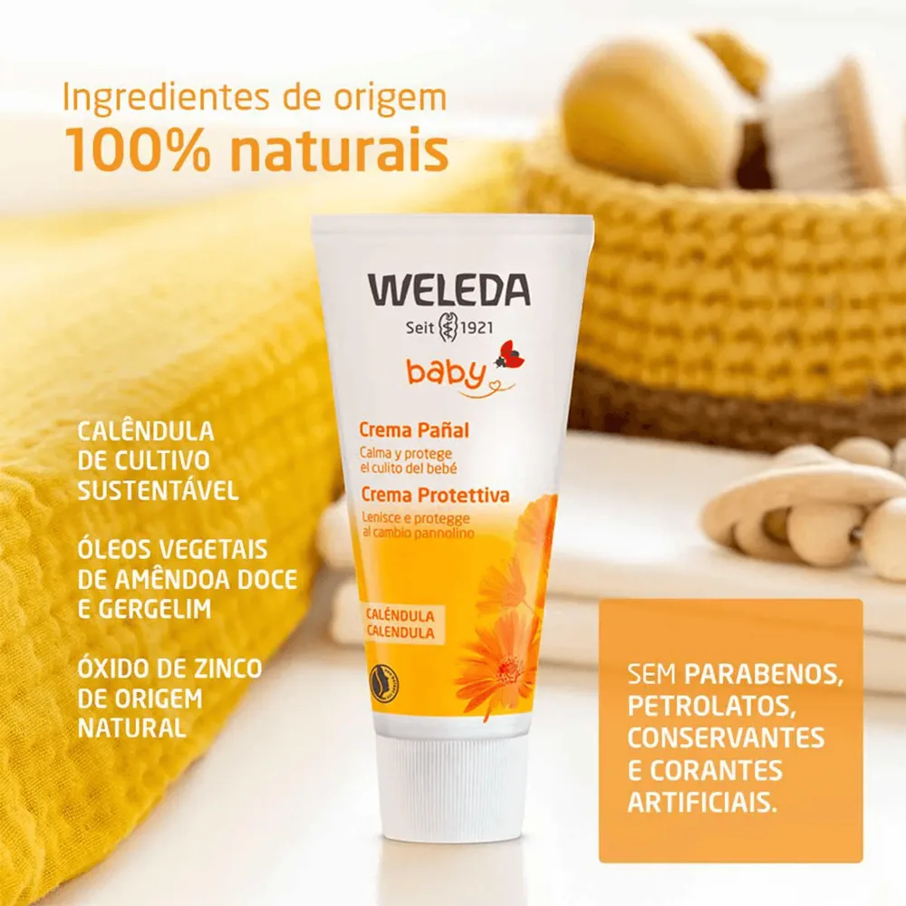 Pomada para Assadura Weleda Baby Calêndula Recém-Nascido 30ml