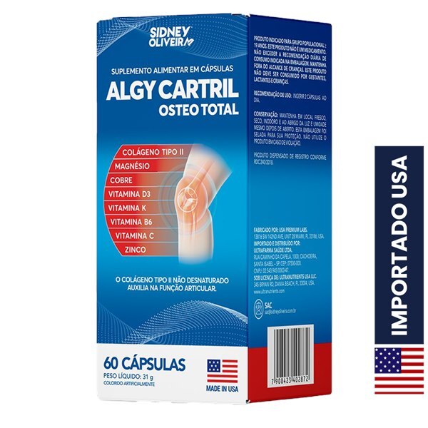 Algy Cartril Made in USA Nature Daily — 60 Comprimidos