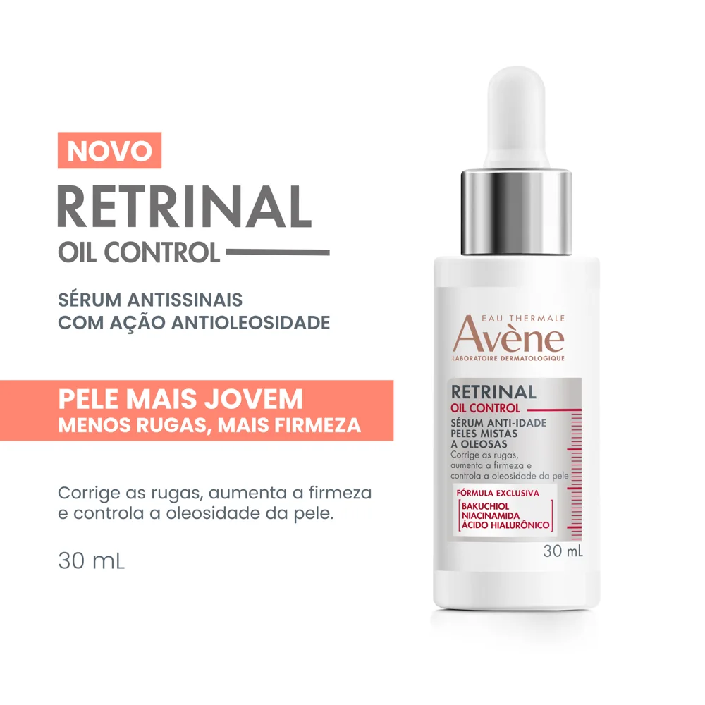 Sérum Facial Avène Retrinal Oil Control Peles Mistas E Oleosas 30ml