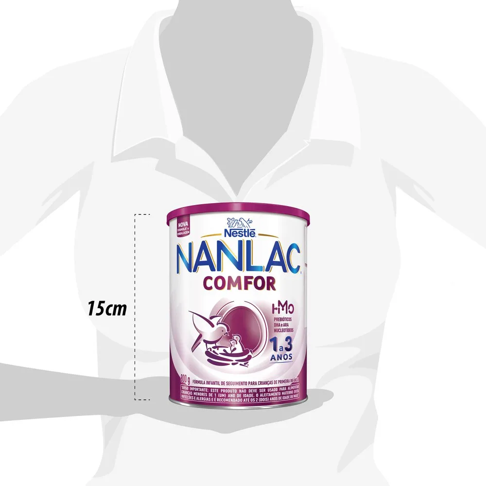 Fórmula Infantil Nanlac Comfor de 1 a 3 anos 800g