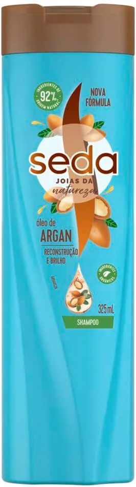Condicionador Seda Joias da Natureza Óleo de Argan Reconstrução e Brilho 325ml
