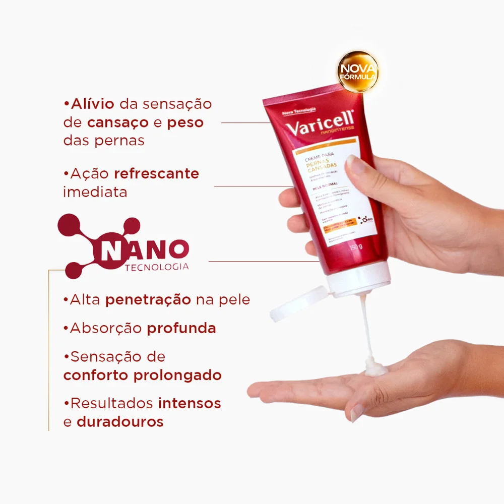 Creme Corporal Varicell Alívio para Pernas Cansadas e Varizes 150g