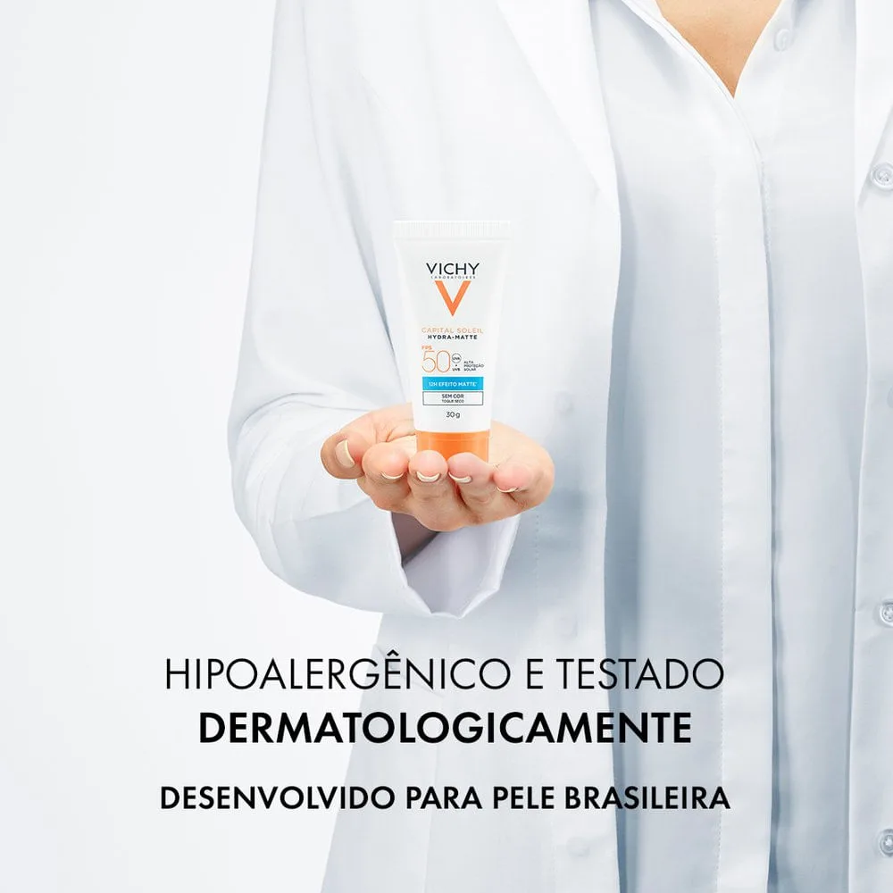 Protetor Solar Facial Vichy Capital Soleil Hydra Matte FPS50 30g