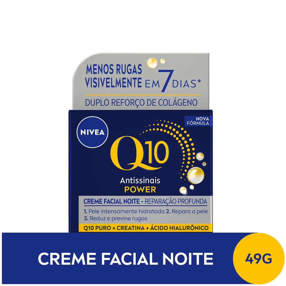 Creme Facial Nivea Q10 Power Antissinais Noturno 49g