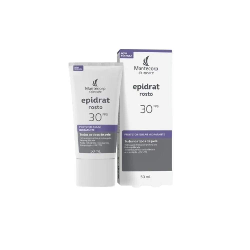 Protetor Solar Facial Epidrat Rosto FPS30 Hidratante 50ml