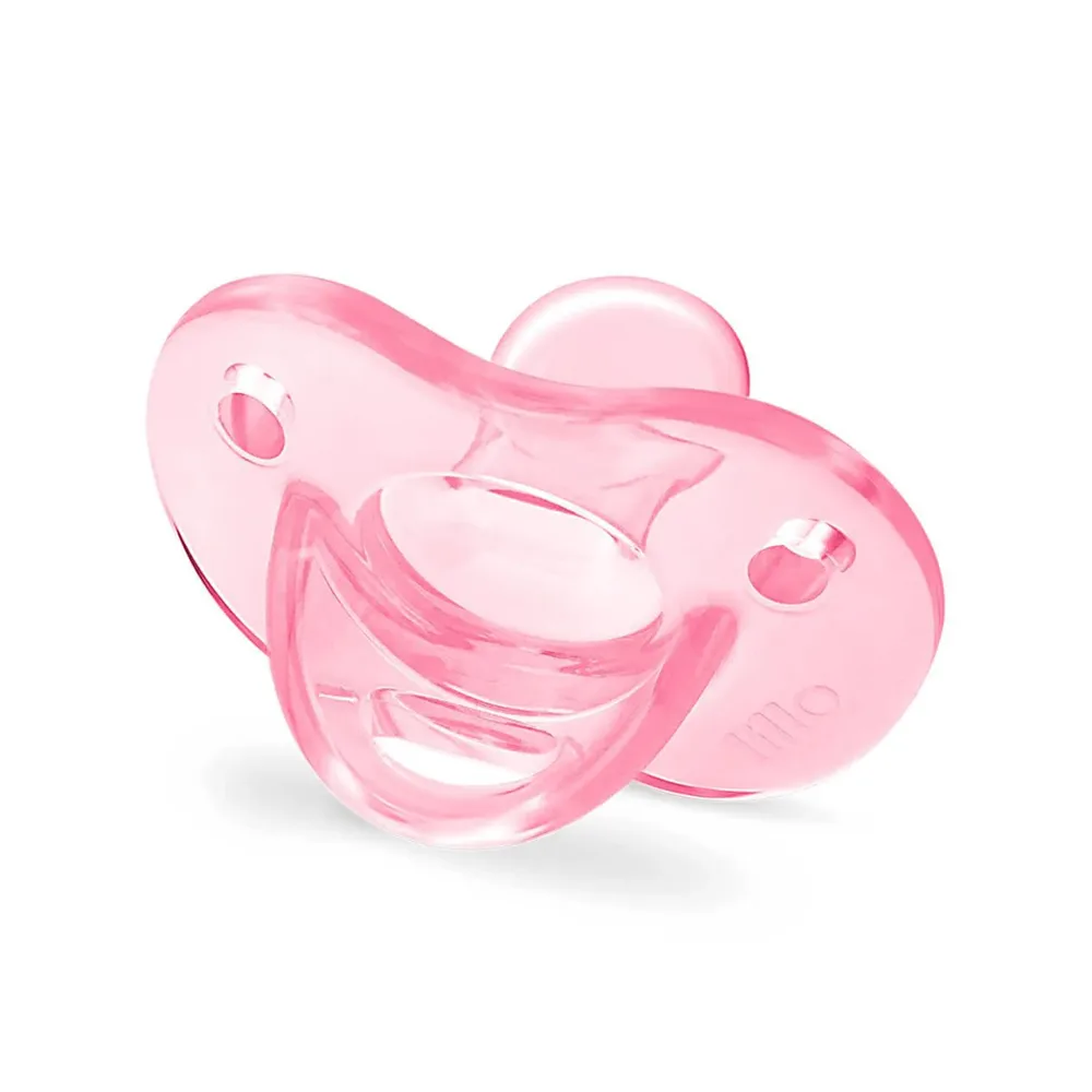 Chupeta Lillo Soft Calming Bico Simétrico + 6 meses Silicone Rosa Tamanho 2 1 Unidade