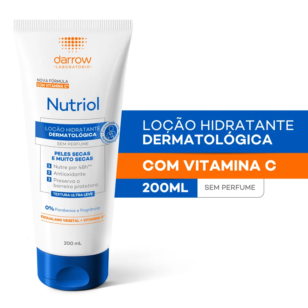 Loção Corporal Darrow Nutriol Sem Perfume com Vitamina C 200ml