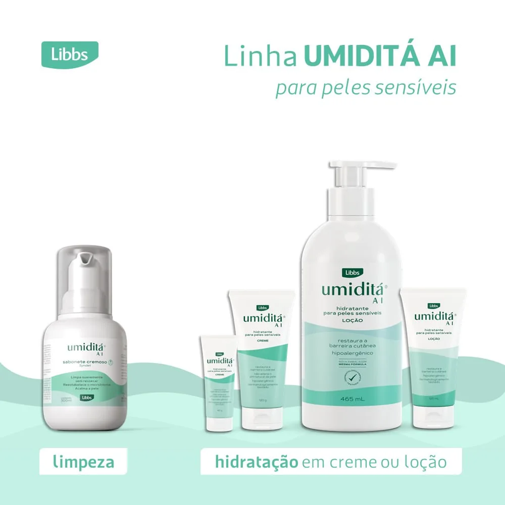 Sabonete Líquido Umiditá AI Cremoso Syndet 300ml