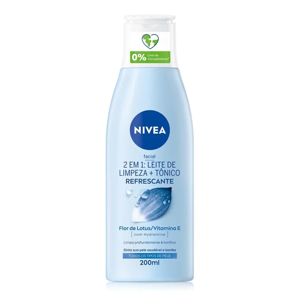 Loção Facial Nivea Visage Leite de Limpeza e Tônico 2 em 1 200ml