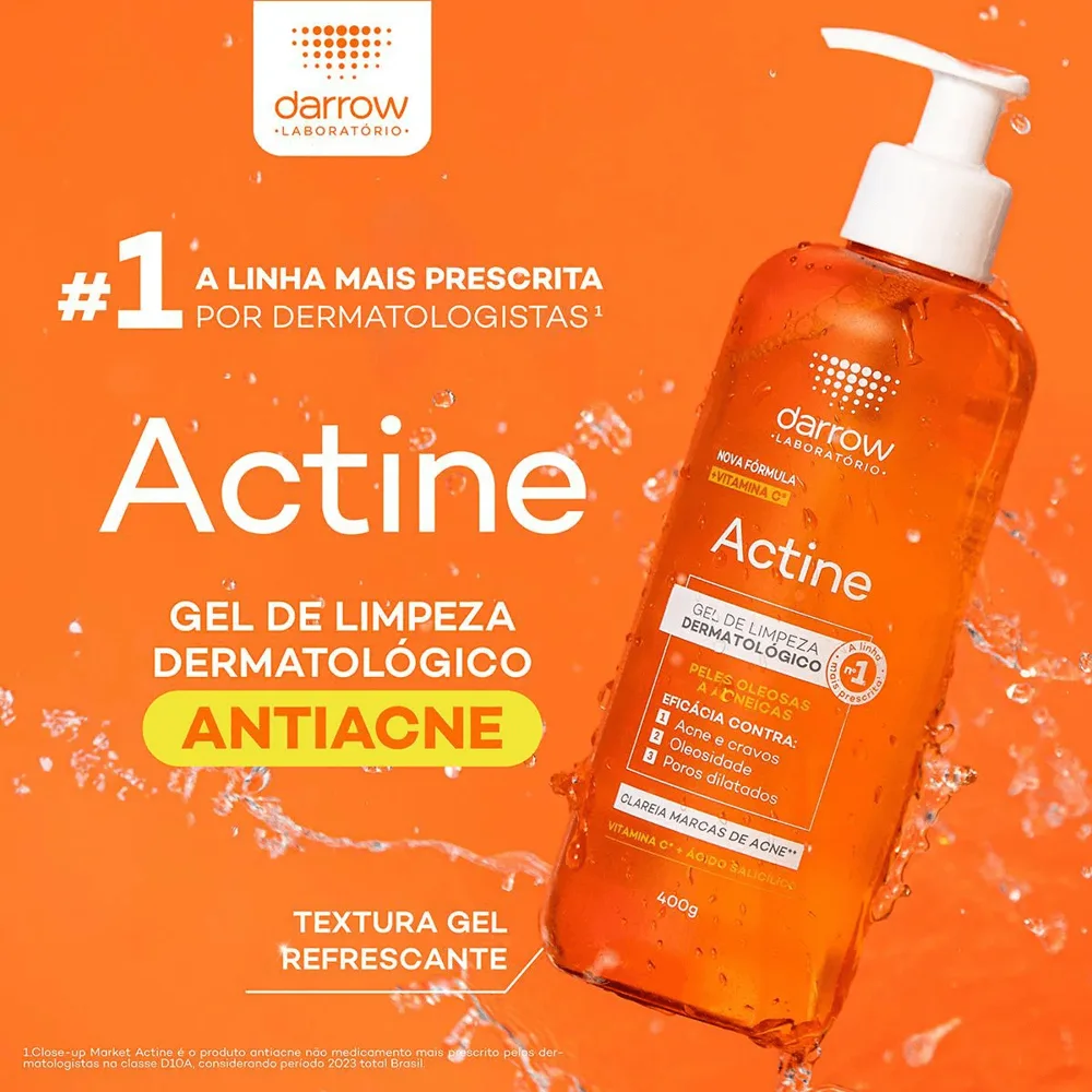 Gel De Limpeza Darrow Actine Frasco 400g