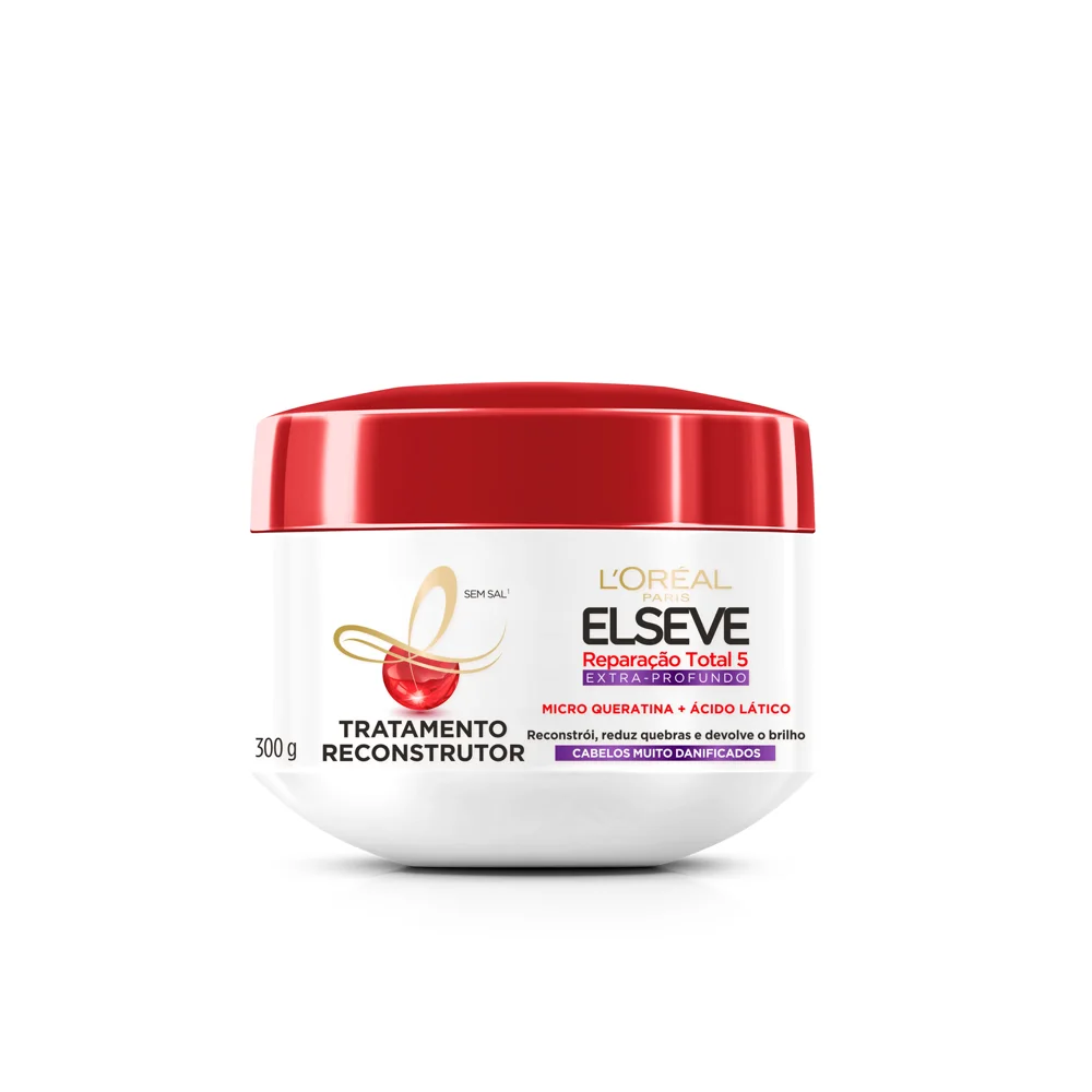 Creme de Tratamento Capilar Elseve Reparação Total 5 Extra Profundo Reconstrutor 300g