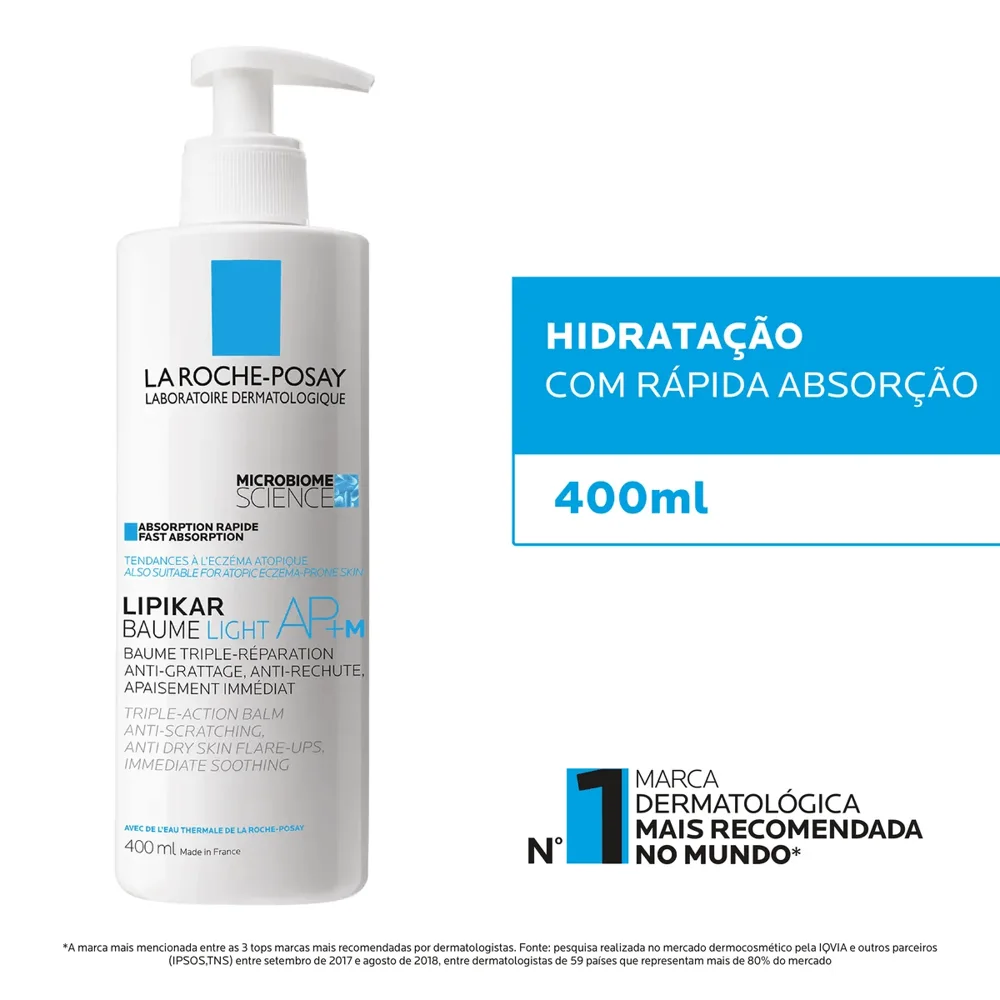 Loção Corporal La Roche-Posay Lipikar Baume Light AP+M 400ml