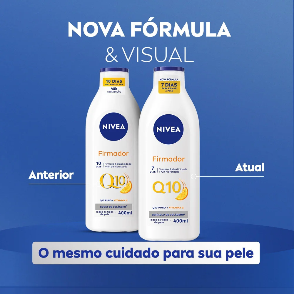 Loção Corporal Nivea Q10 + Vitamina C Firmadora 400ml
