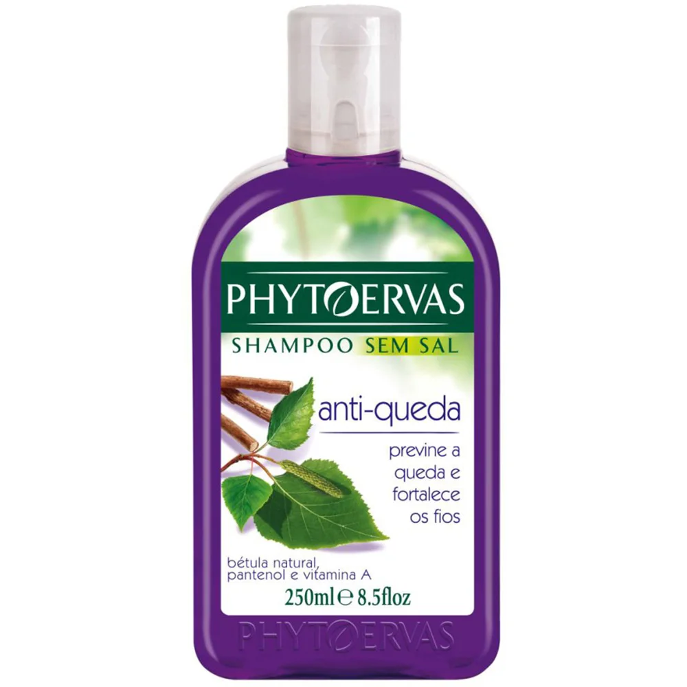 Shampoo Phytoervas Antiqueda Bétula, Pantenol e Vitamina A 250ml