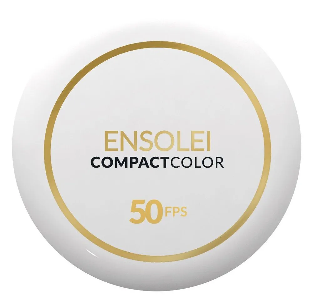 Protetor Solar Facial Profuse Ensolei Compact Color FPS50 Pó Compacto Cor Bege Translúcida 10g