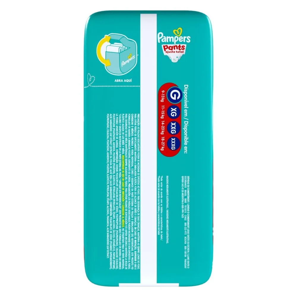 Fralda Pampers Pants Ajuste Total G 28 Unidades