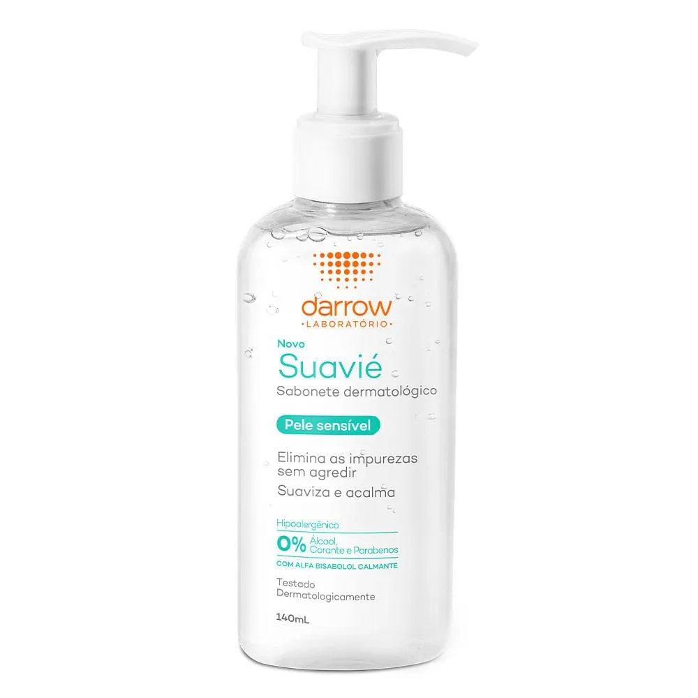 Sabonete Líquido Facial Darrow Suavié Pele Sensível 140ml