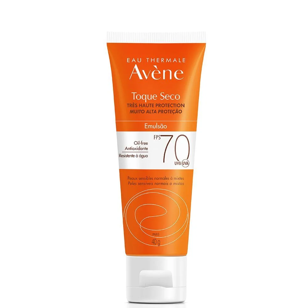 Protetor Solar Facial Avène Toque Seco FPS70 Emulsão 40g