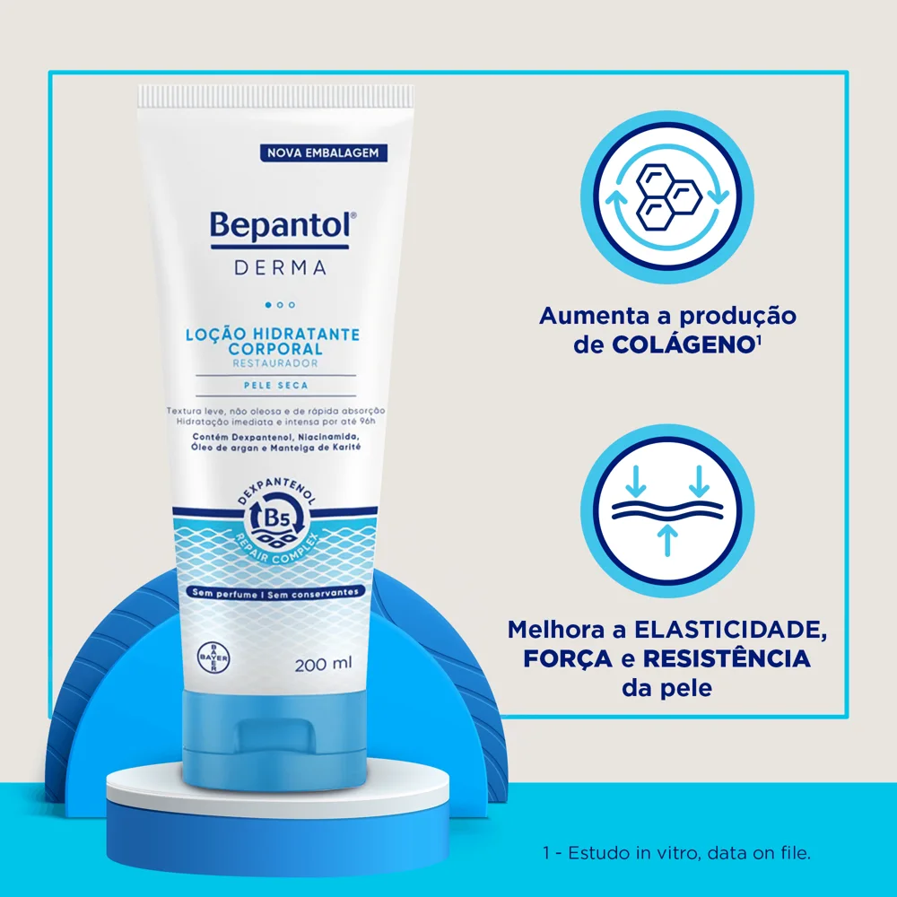Loção Corporal Bepantol Derma Hidratante Restaurador Pele Seca 200ml