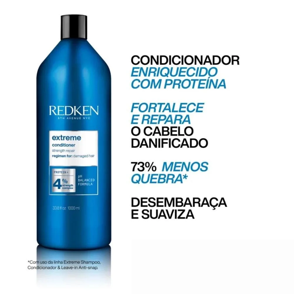 Redken - Extreme Shampoo + Condicionador - Kit Capilar - 1L