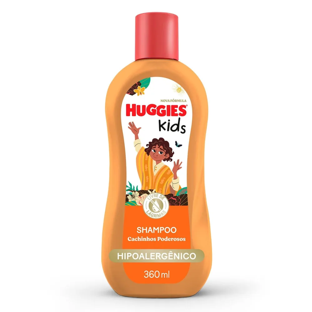 Shampoo Infantil Huggies Kids Cachinhos Poderosos 360ml
