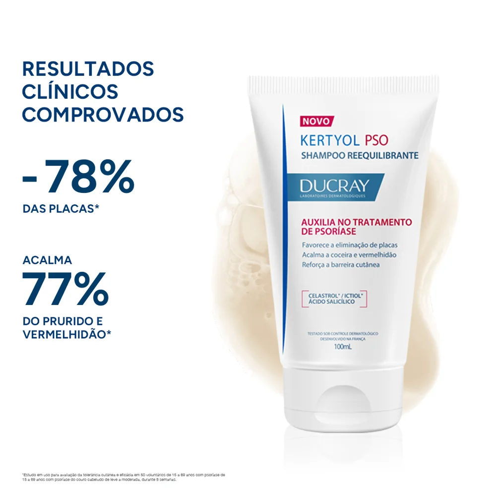 Shampoo Ducray Kertyol P.S.O Tratamento para Psoríase 100ml