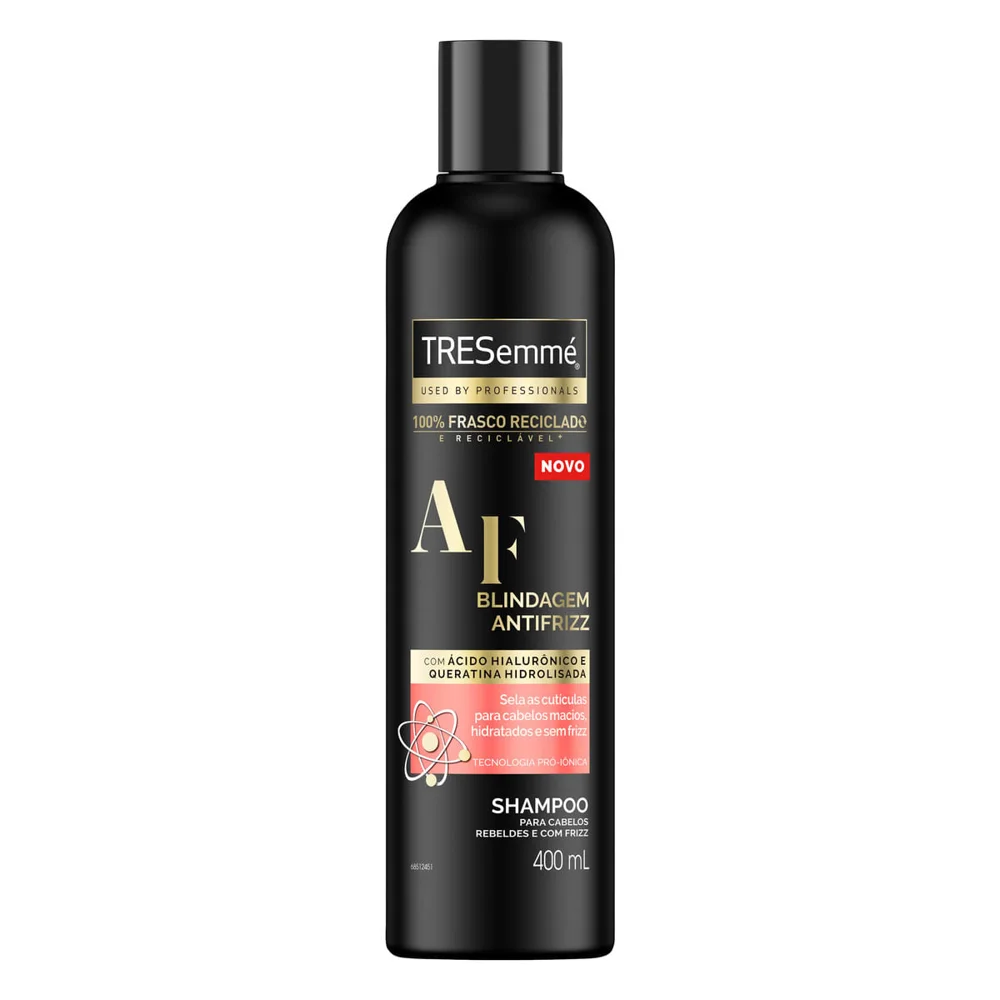 Shampoo TRESemmé Blindagem Antifrizz Queratina e Ácido Hialurônico 400ml