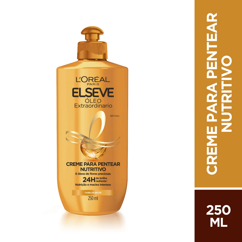 Creme de Pentear Elseve Óleo Extraordinário Nutritivo 250ml
