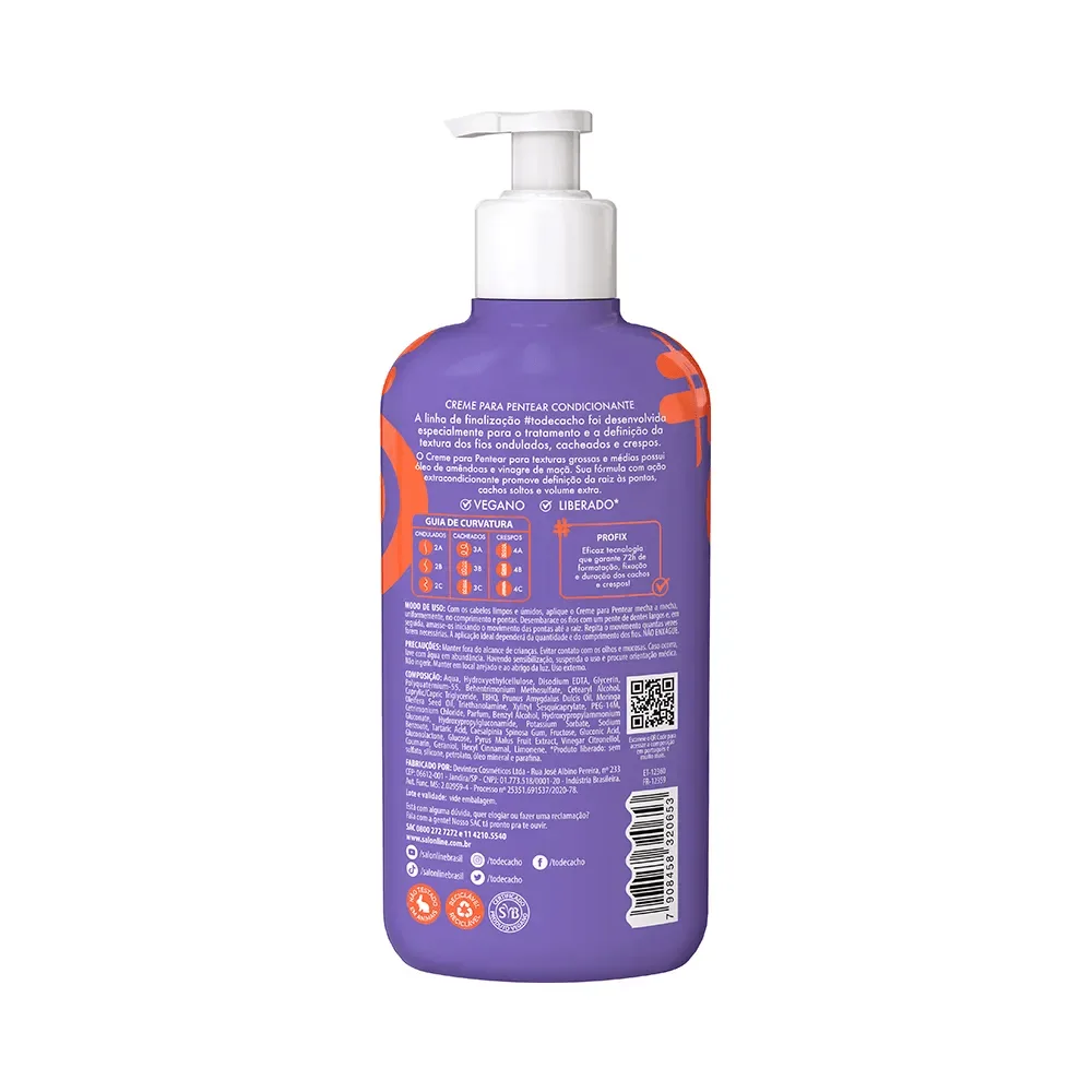 Creme de Pentear Salon Line #todecacho Cachos dos Sonhos 300ml