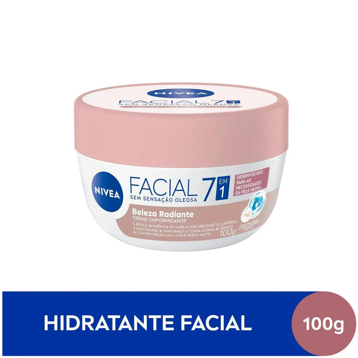Nivea Creme Uniformizador Facial Beleza Radiante 100g