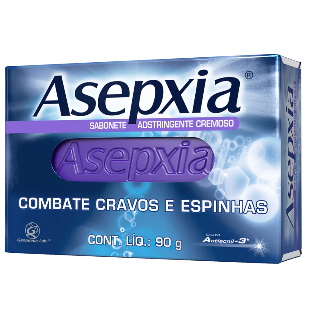 Sabonete em Barra Facial Asepxia Suavizante Ácido Salicílico 2% e Extrato de Pepino 80g