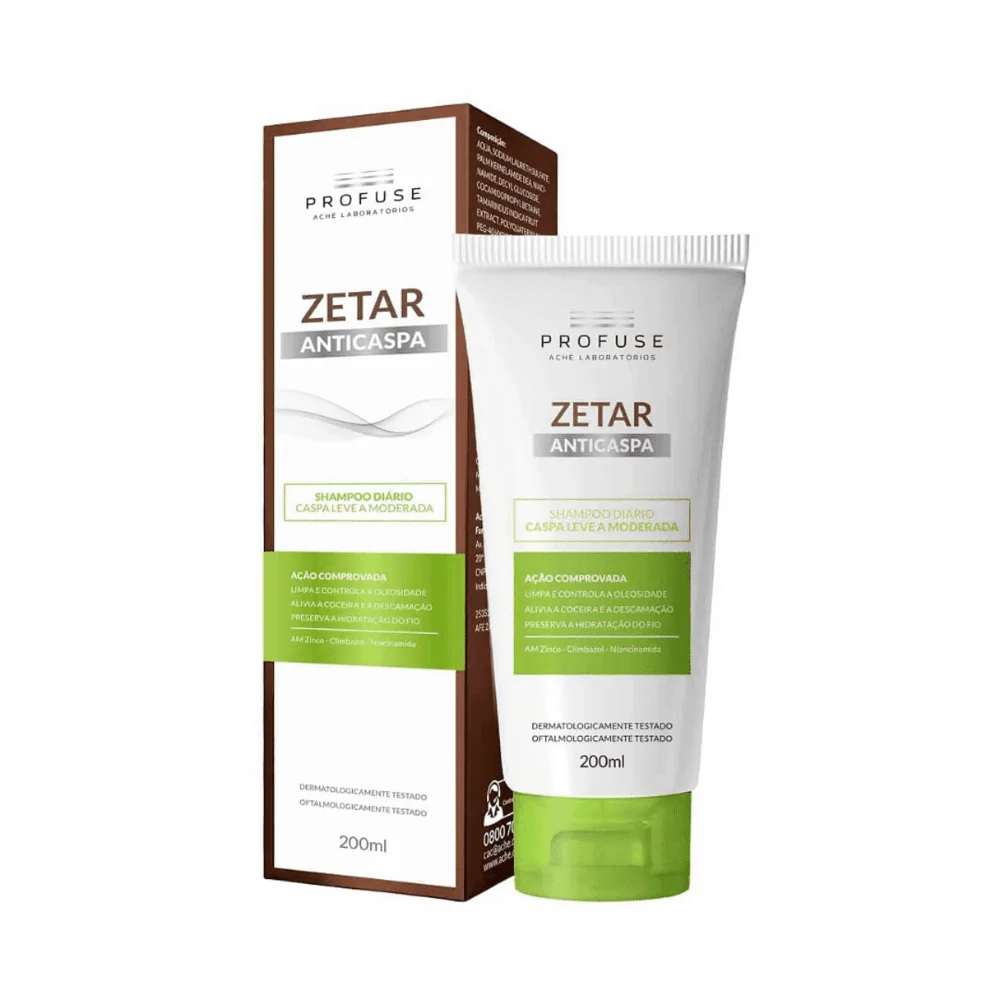 Shampoo Anticaspa Profuse Zetar Uso Diário 200ml